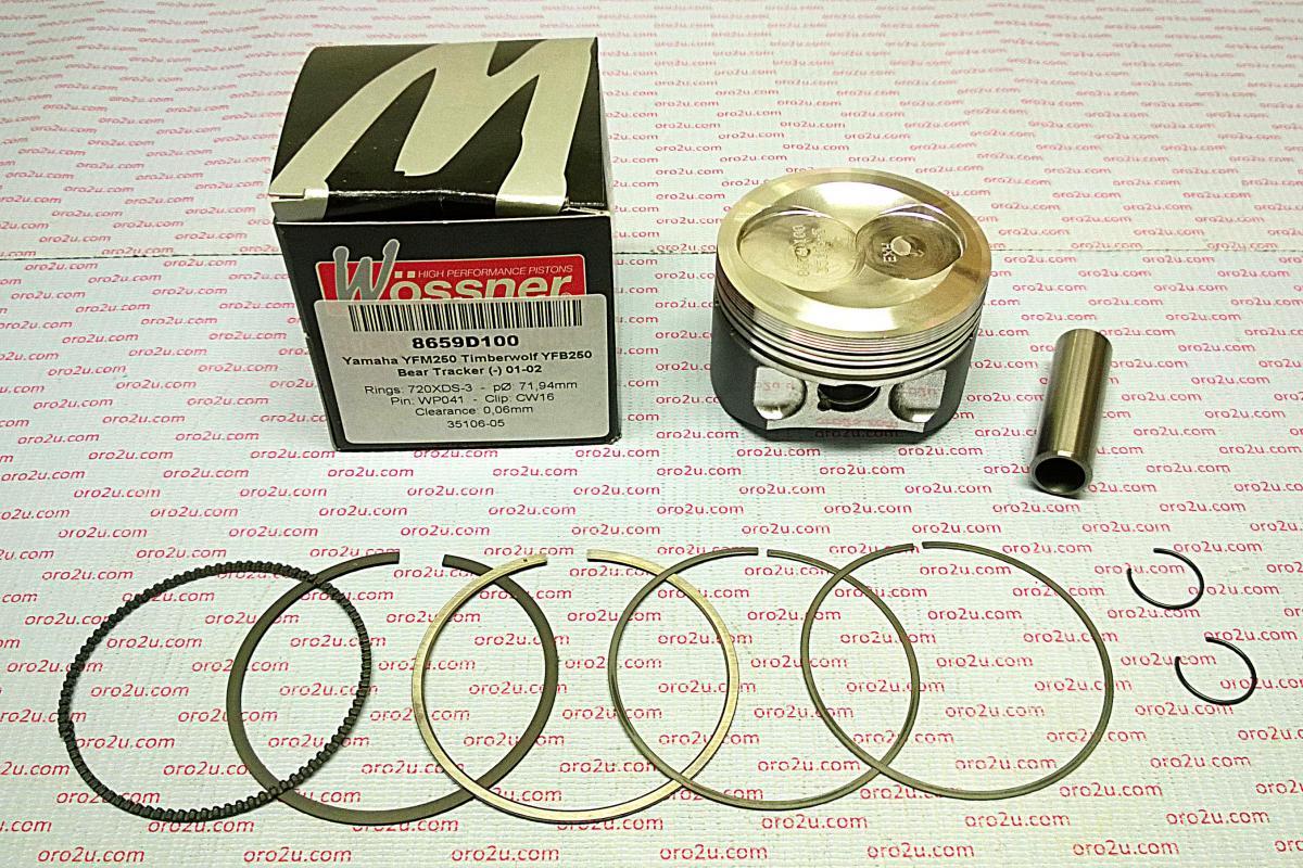 PISTON KIT YFM YFB250 72.50, WOSSNER FORGED 8659D150