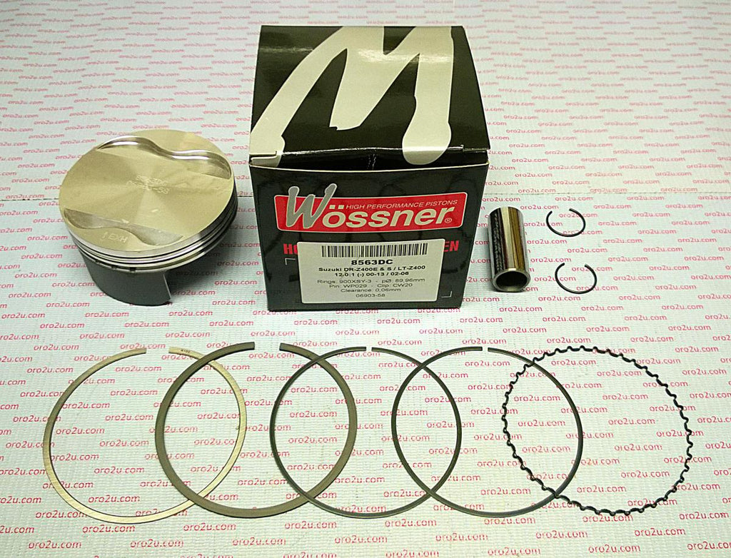 PISTON KIT LTZ400 90.00, FORGED WOSSNER 8563DA 13001-S006 12111-29F00-0F0