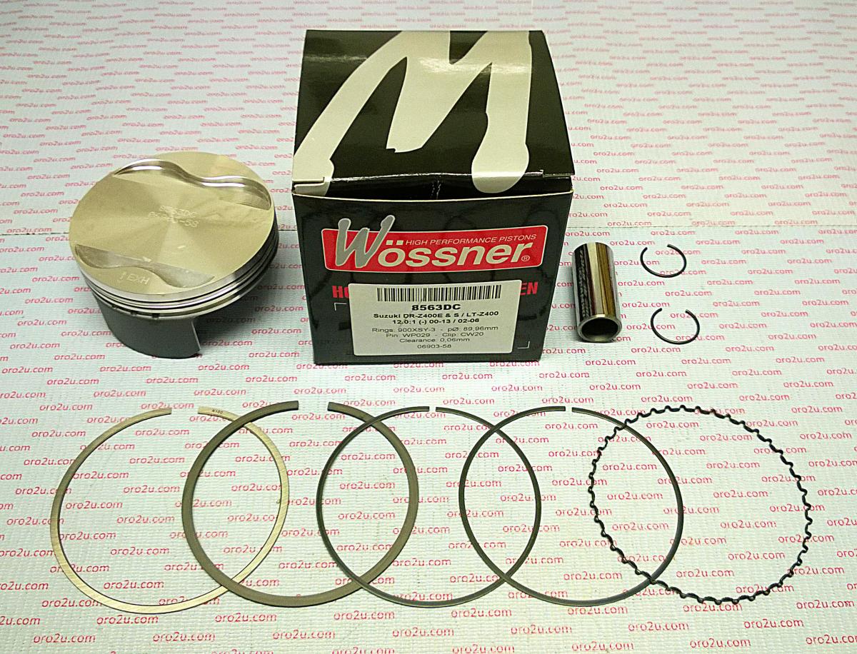 PISTON KIT LTZ400 90.00, FORGED WOSSNER 8563DA 13001-S006 12111-29F00-0F0