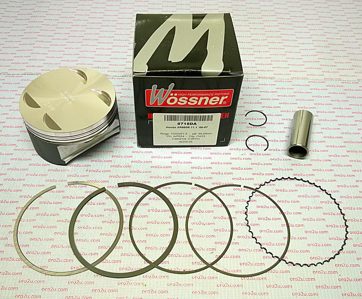 PISTON KIT 00-09 XR650R HC, FORGED WOSSNER 8718D200