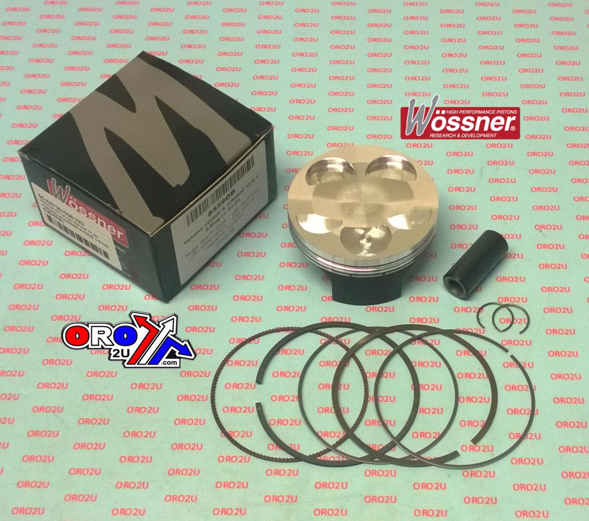 PISTON KIT 01-04 YZF250 77.00, FORGED WOSSNER 8559DB 3-RING