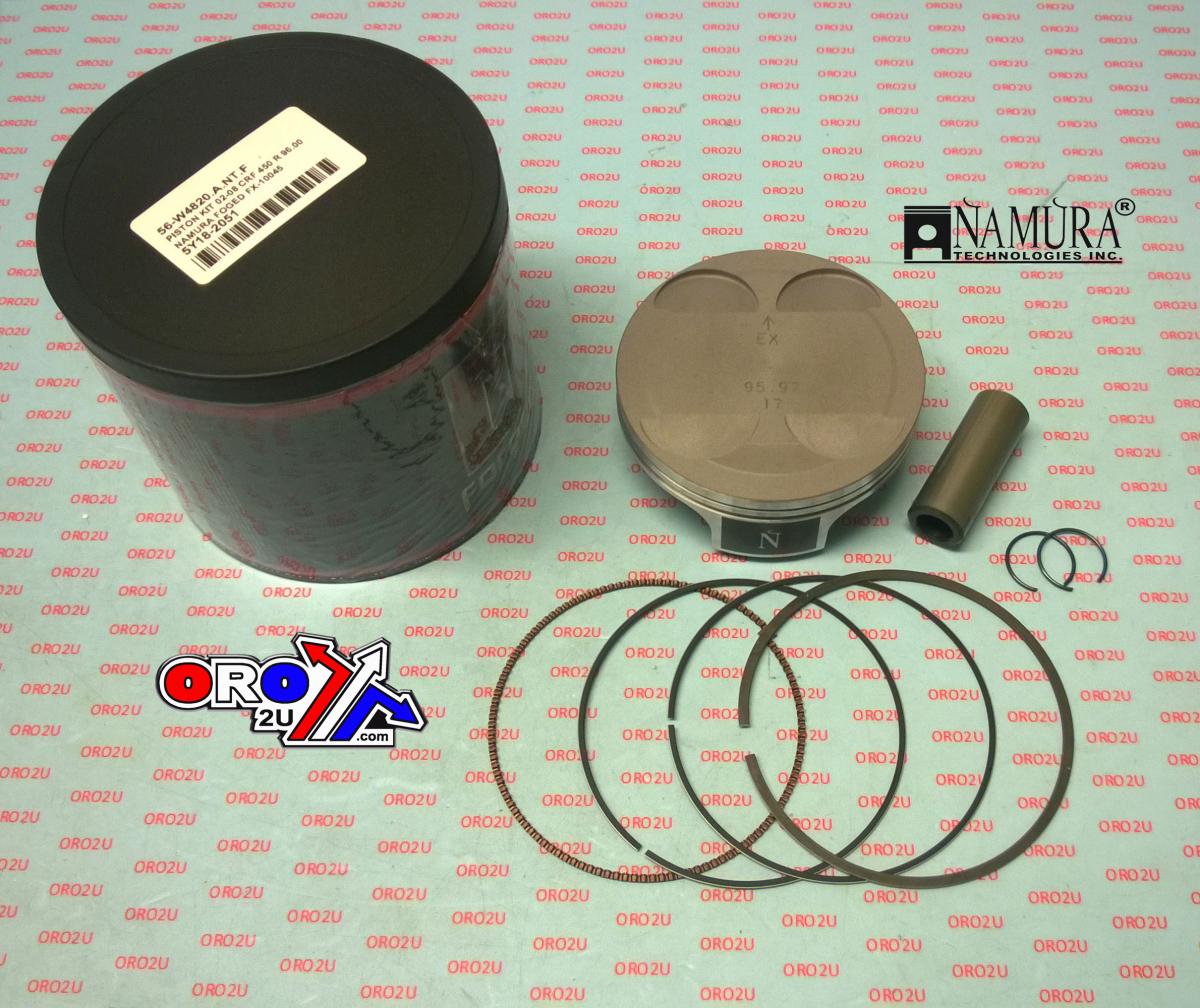 PISTON KIT 02-08 CRF 450 R 96.00, NAMURA FOGED FX-10045-C