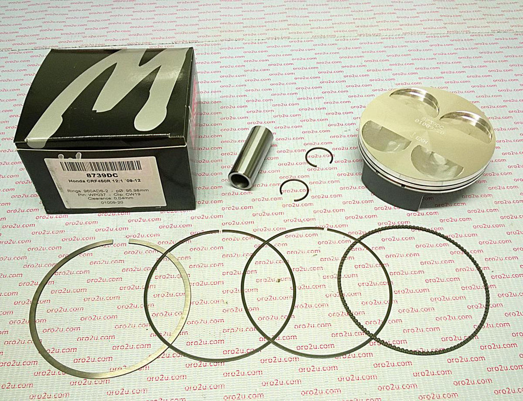 PISTON KIT 09-12 CRF450R 96.00, WOSSNER 8739DB HONDA FORGED