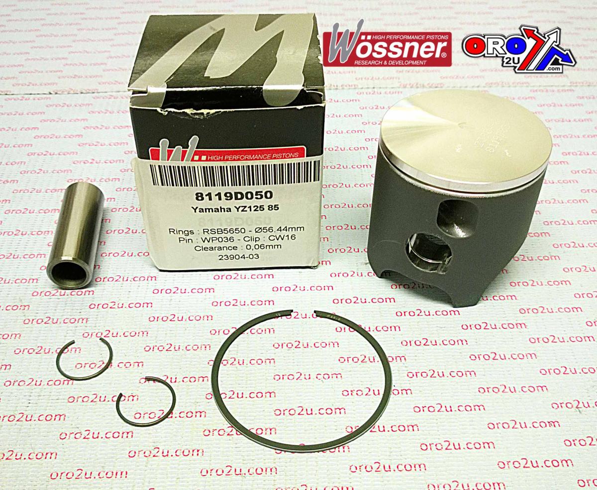 PISTON KIT 1983 &85 YZ125 58mm, WOSSNER 8119D200 YAMAHA