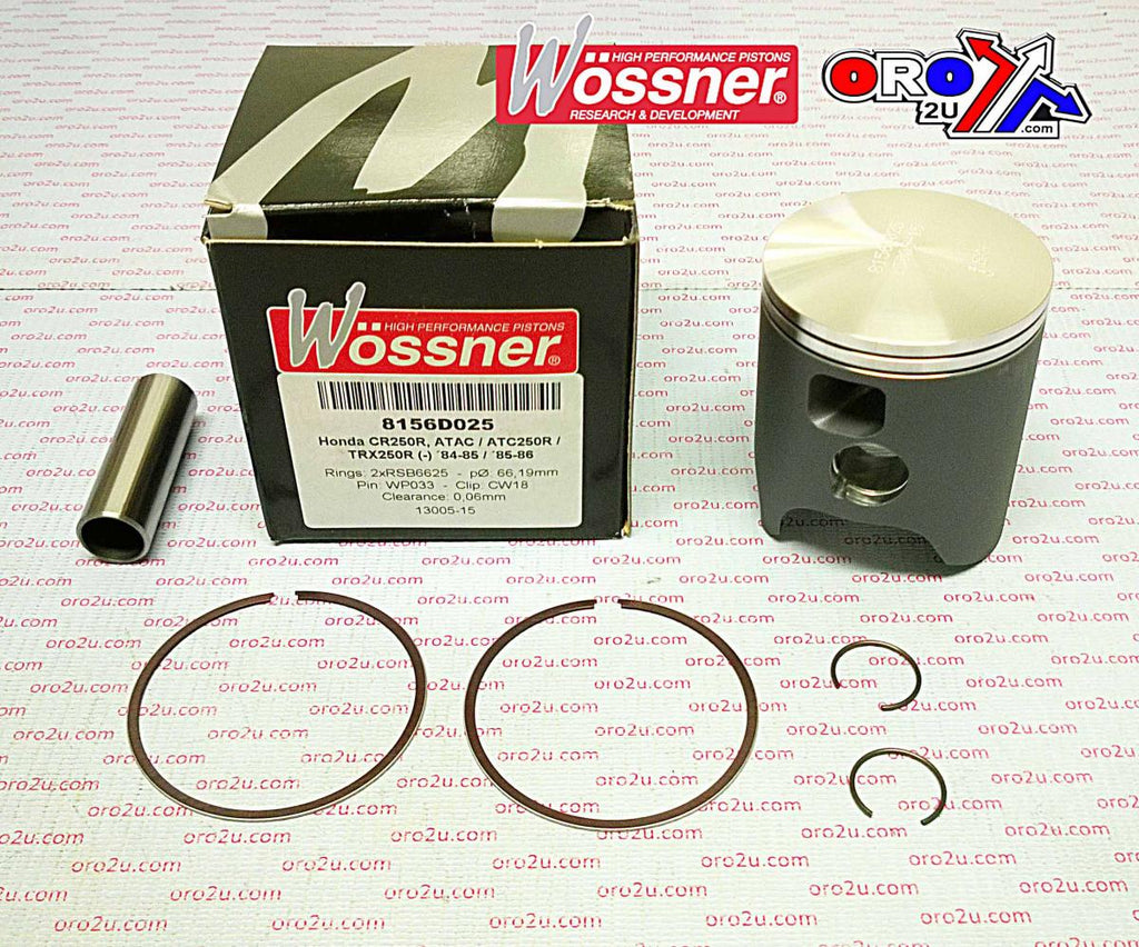 PISTON KIT 84-85 CR250 66.00, WOSSNER 8156DA HONDA MX