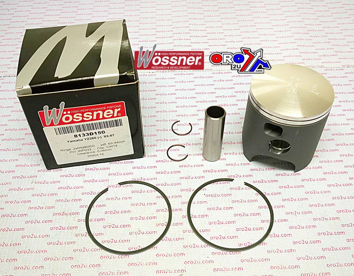 PISTON KIT 83-87 YZ250 69.50, WOSSNER 8133D150 YAMAHA MX