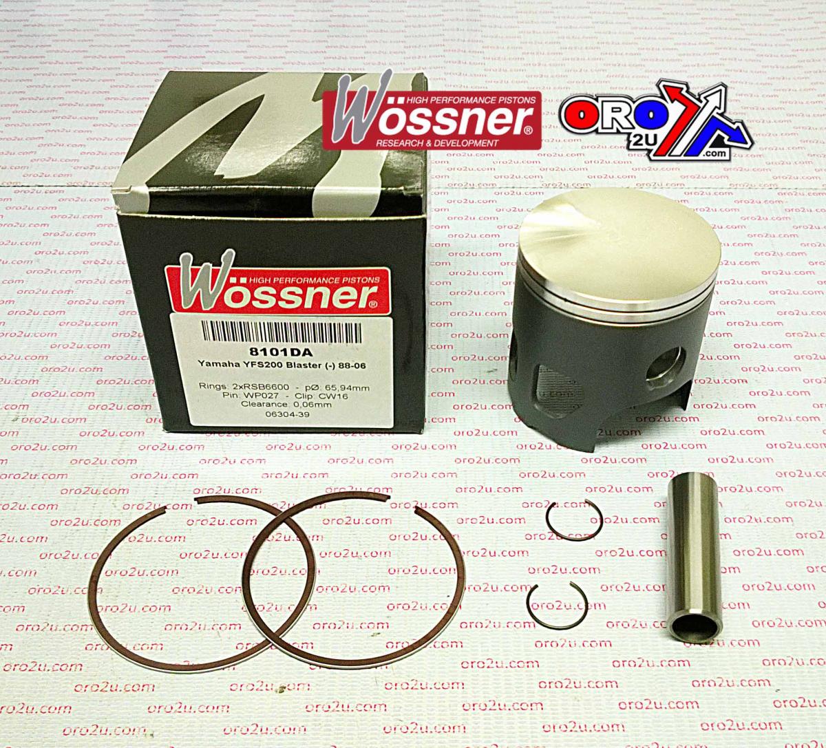 PISTON KIT 87-07 YFS200 68.00, WOSSNER 8101D200 YAMAHA ATV
