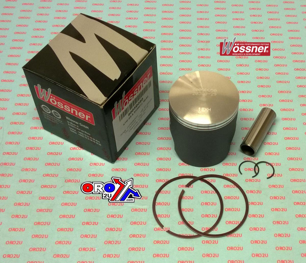 PISTON KIT 90-94 KTM250 68.50, WOSSNER 8005D100 FORGED