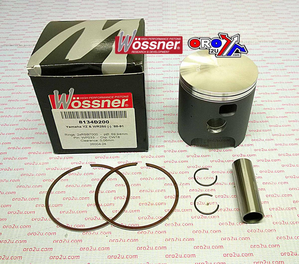 PISTON KIT 88-91 YZ250 68.00, WOSSNER 8134DA YAMAHA MX