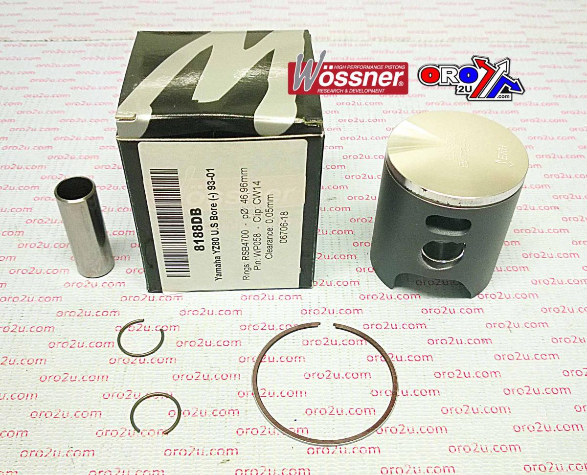 PISTON KIT 93-02 YZ80 47.00 C, WOSSNER 8188DC YAMAHA MX