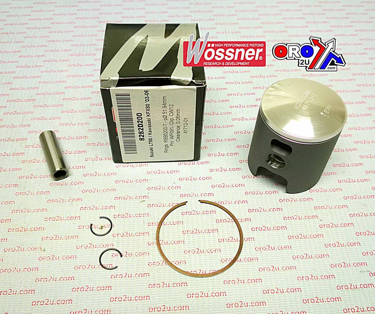 PISTON KIT LT80 KFX80 50.50, 8282D050 WOSSNER, 56-W673