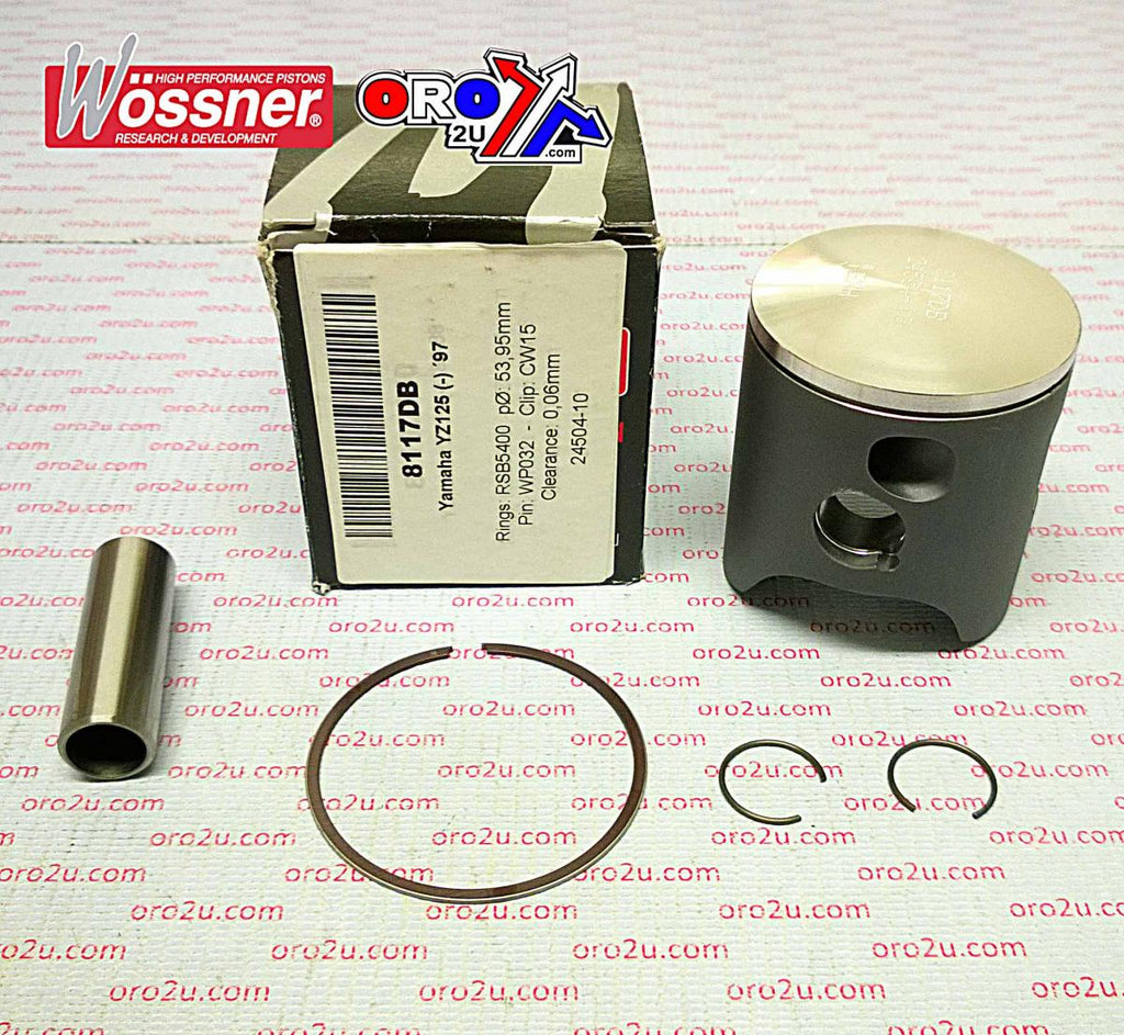 PISTON KIT 1997 YZ125 54.00, WOSSNER 8117DA YAMAHA MX 4XM-11631-30-A0
