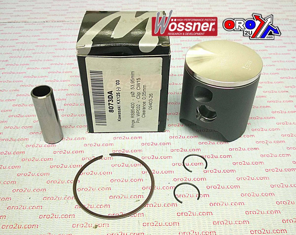PISTON KIT 03 KX125 54.00 A, WOSSNER 8073DA KAWASAKI MX 13001-1634
