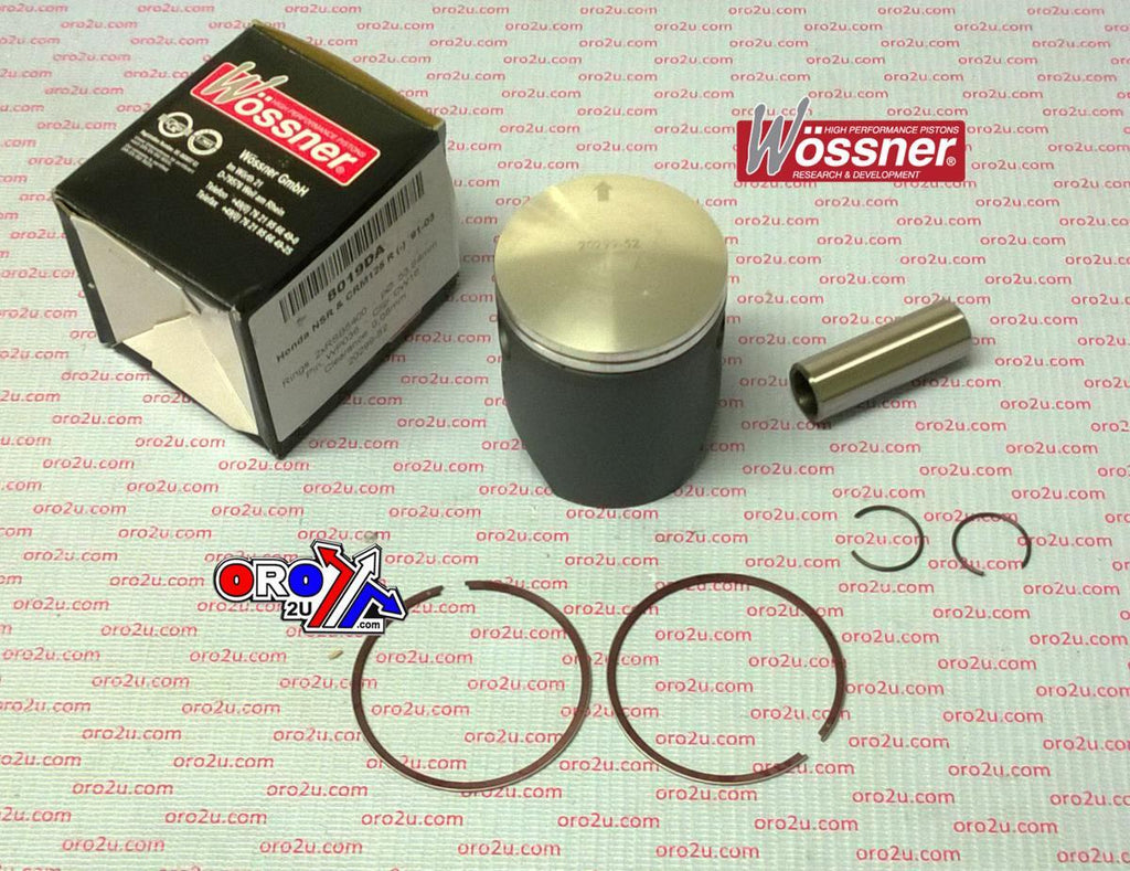 PISTON KIT NSR125 55.00mm, WOSSNER 8019D100 HONDA ROAD