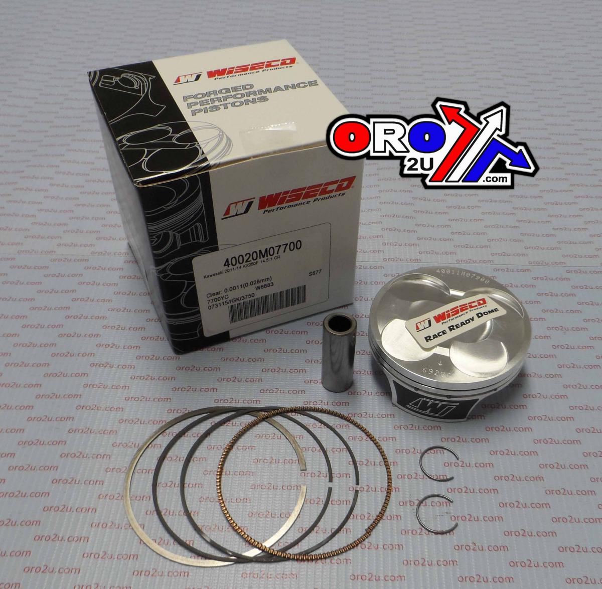 PISTON KIT 11-14 KX250F 77 HC, WISECO HC 14.5:1 40020M07700