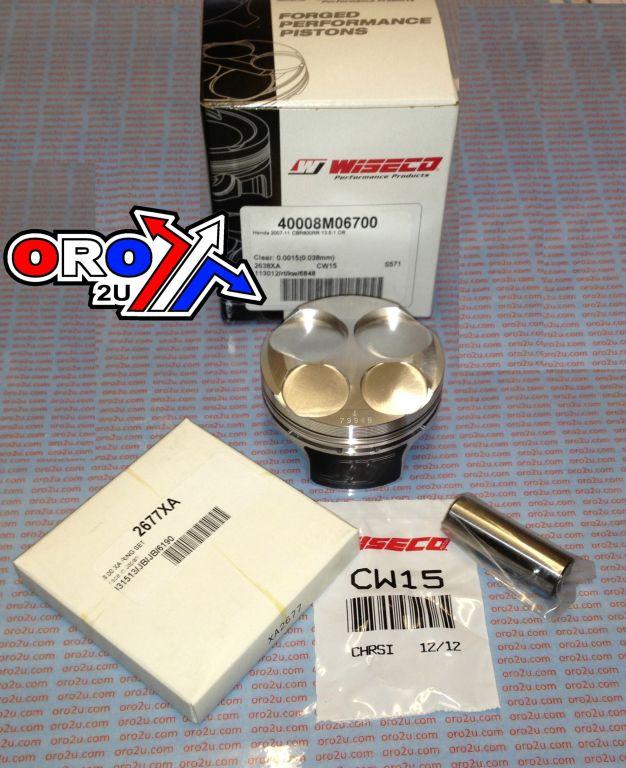 PISTON KIT 07-12 CBR600RR 68.0, WISECO 40008M06800 ROAD HONDA