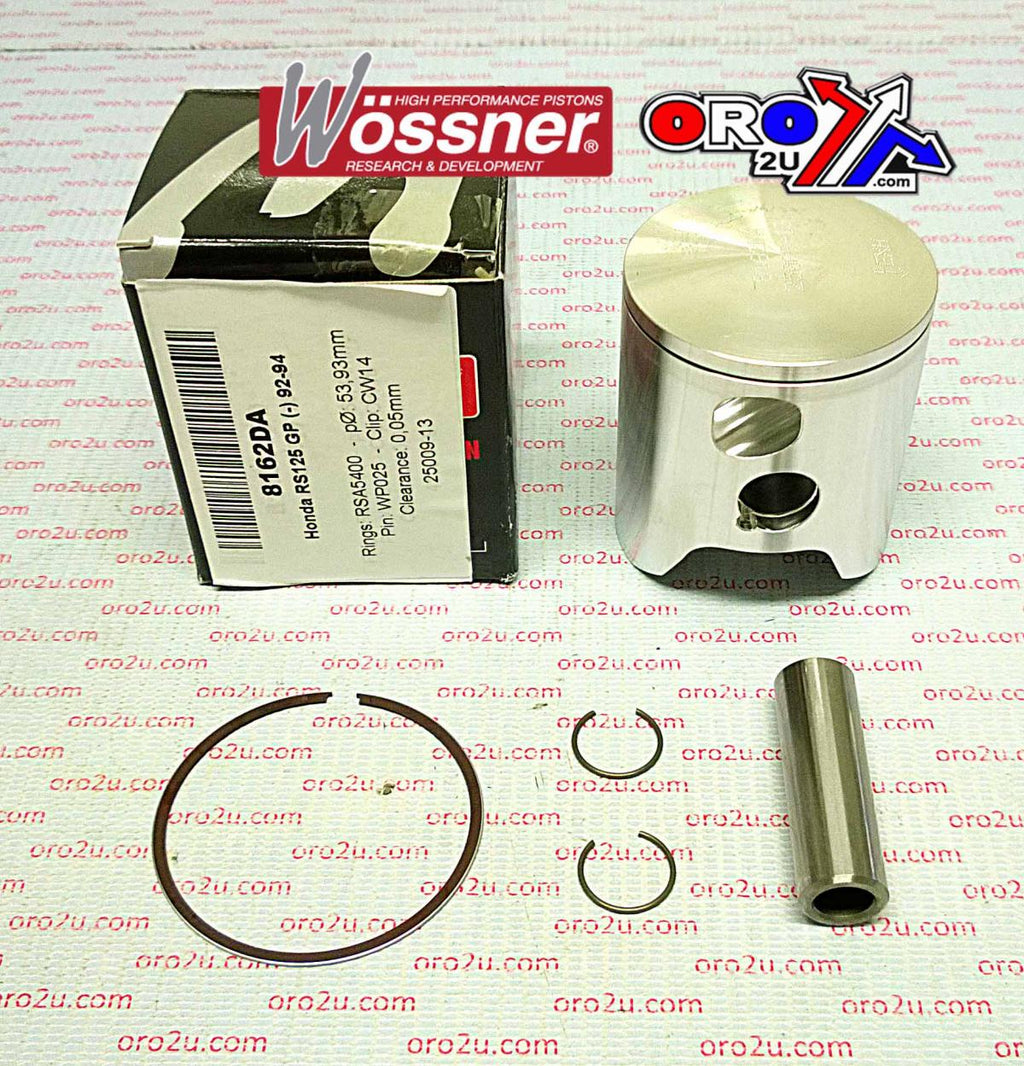 PISTON KIT 92-94 RS125 GP 54.0, FORGED WOSSNER 8162DD