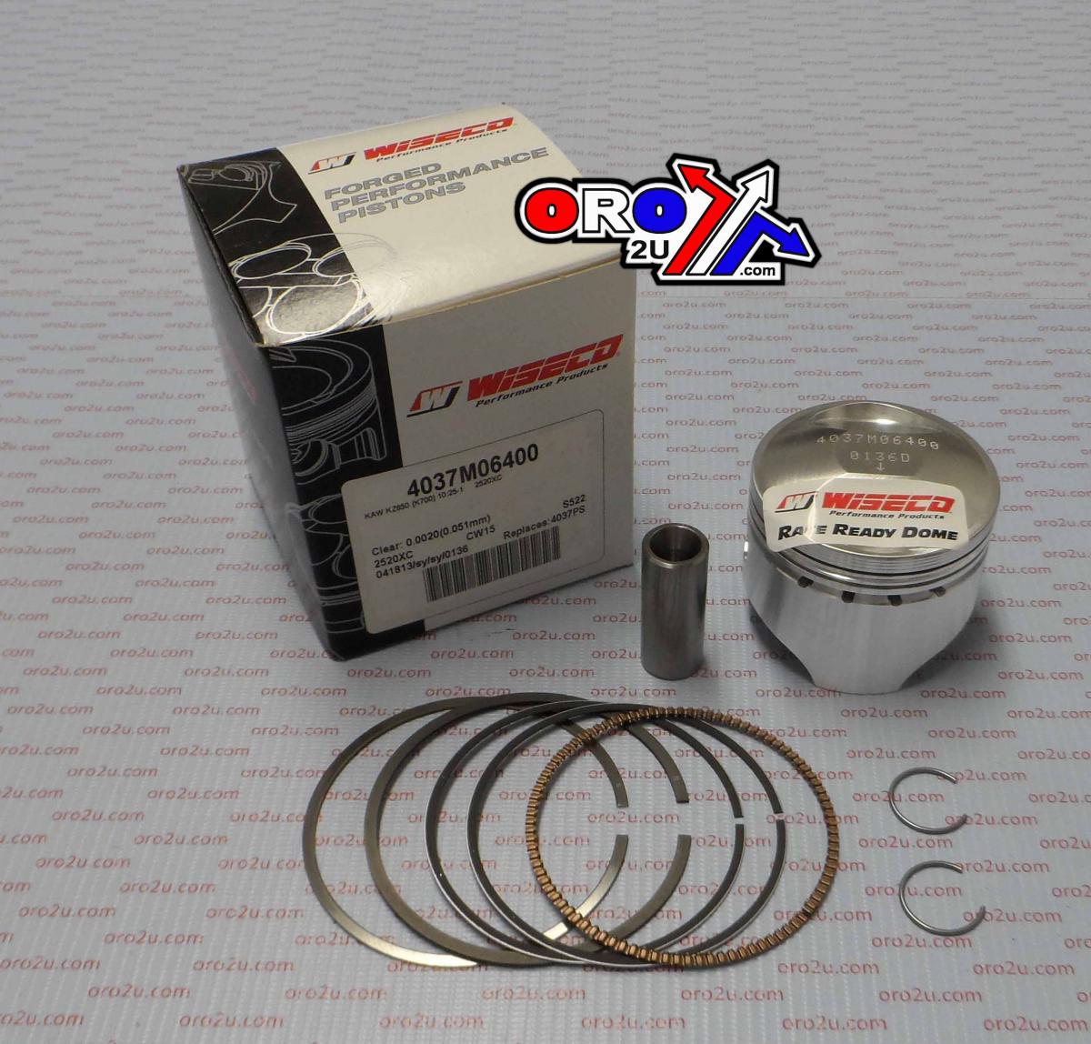 PISTON KIT 76-83 KZ650 64.00, WISECO 4037M06400 ROAD KAW