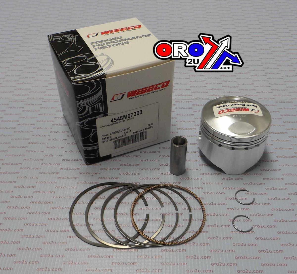 PISTON KIT 81-83 KZ1000 72.00, WISECO 4548M07200 ROAD KAW