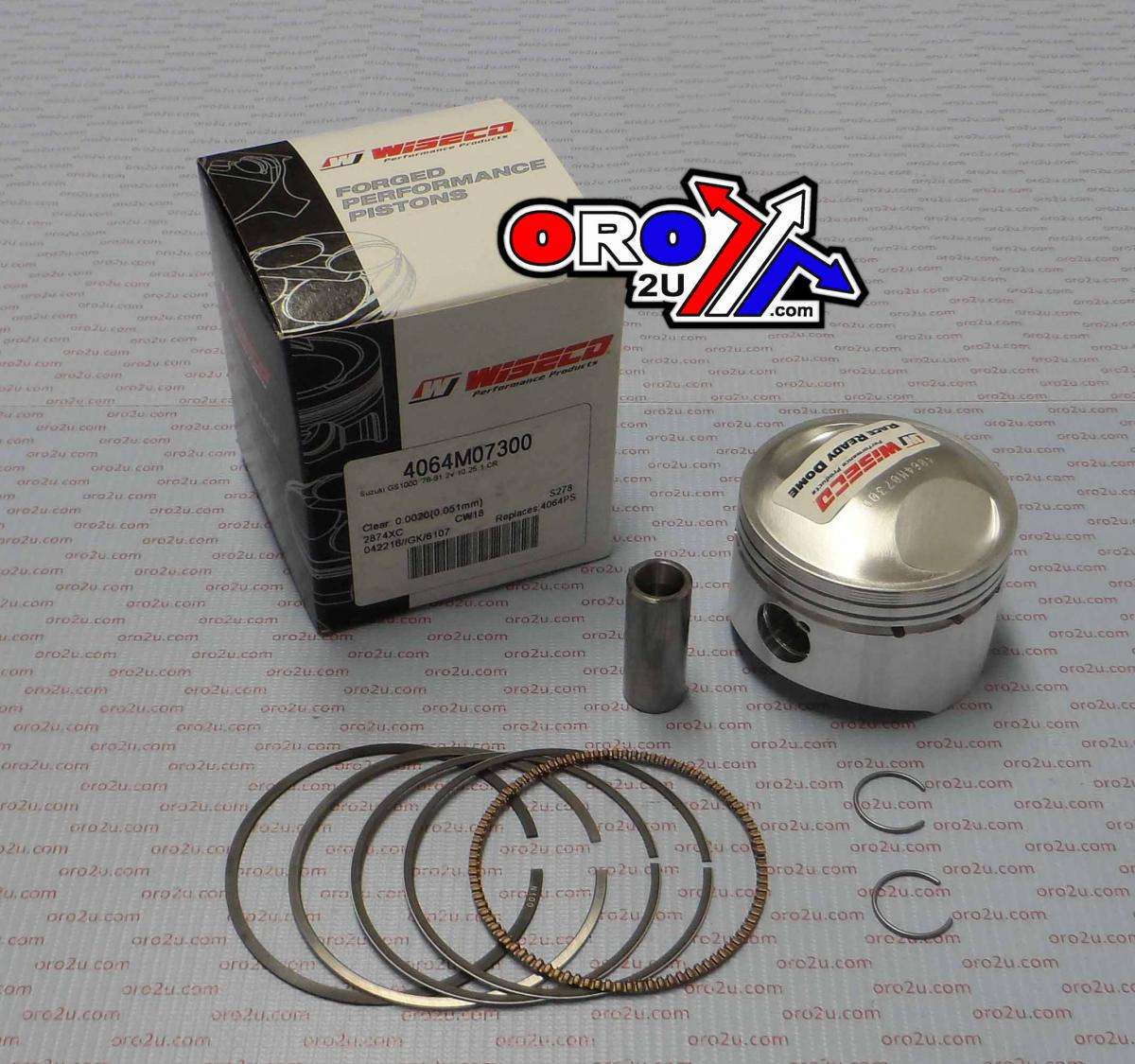 PISTON KIT GS1000 78-81 73.00, WISECO 4064M07300 ROAD SUZUKI