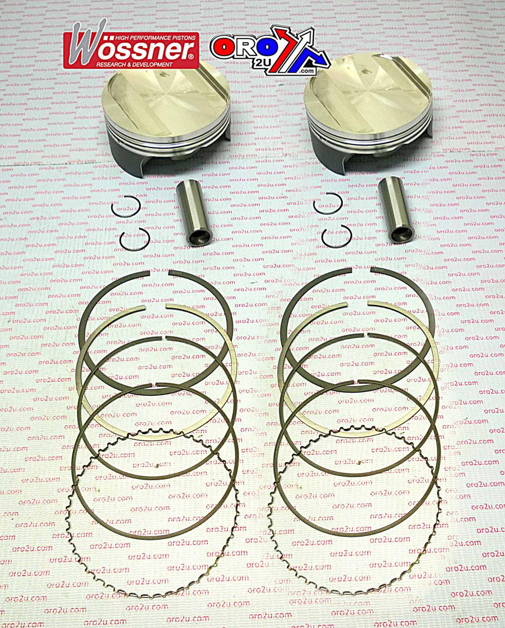 PISTON KIT ALL 998/999S DUCATI, WOSSNER K8758DA-2ROAD