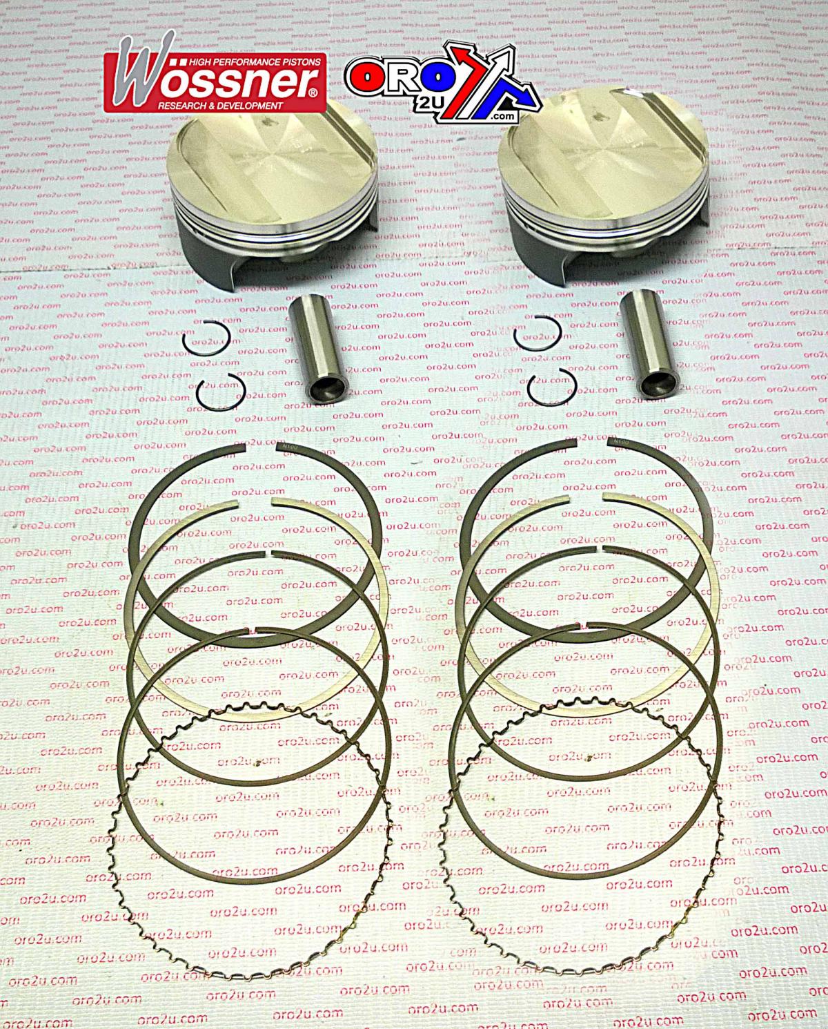 PISTON KIT ALL 998/999S DUCATI, WOSSNER K8758DA-2ROAD