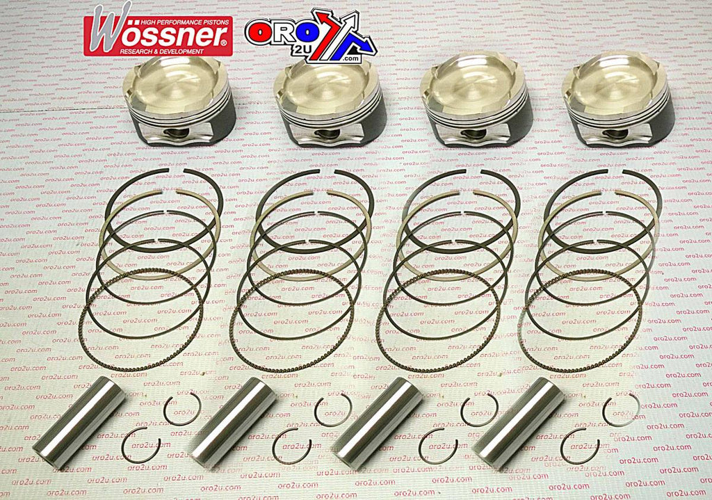 PISTON KIT 06-09 ZX14 T KAW, WOSSNER K8780D200-4 ROAD, KAWASAKI