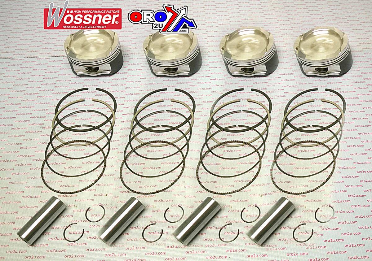 PISTON KIT 06-09 ZX14 T KAW, WOSSNER K8780D200-4 ROAD, KAWASAKI