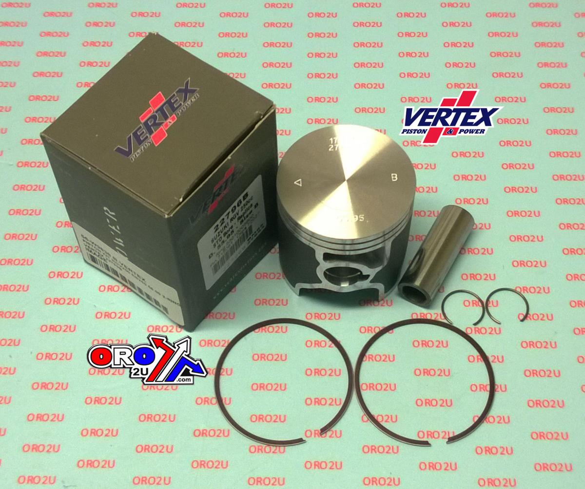PISTON KIT VERTEX 56.0 E SUZUKI RGV 250/APRILIA RS250, VERTEX 22796E 2 RINGS