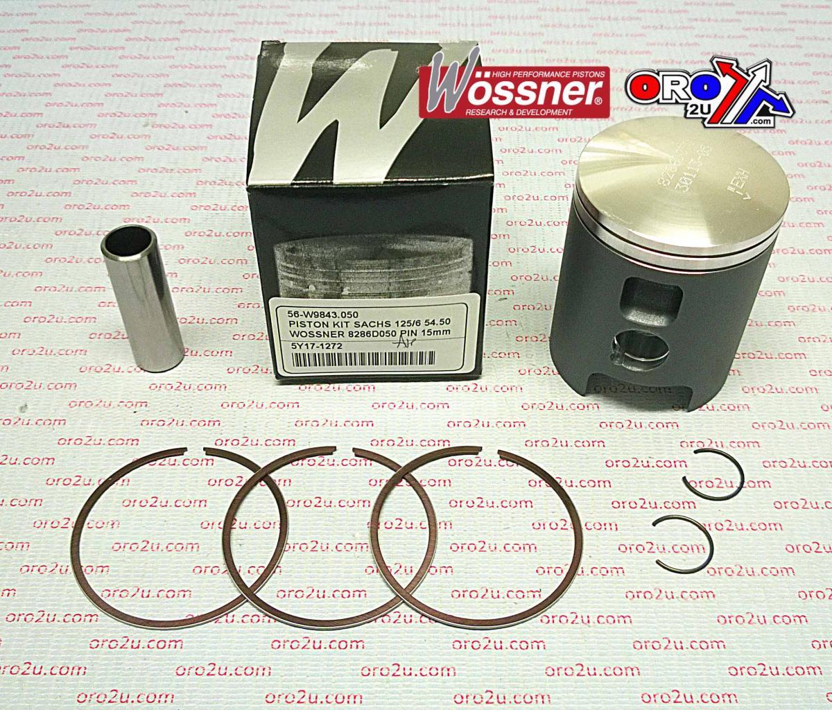 PISTON KIT SACHS 125/6 56.00, WOSSNER 8286D200 PIN 15mm