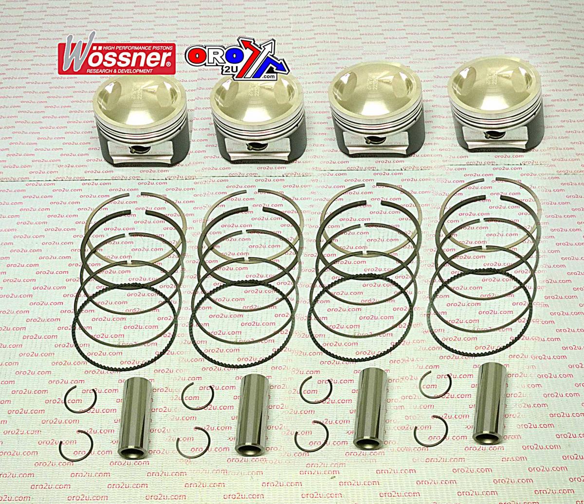 PISTON KIT/4 KAW KZ1000 ST Z1R, WOSSNER K8797D200-4 72.00mm
