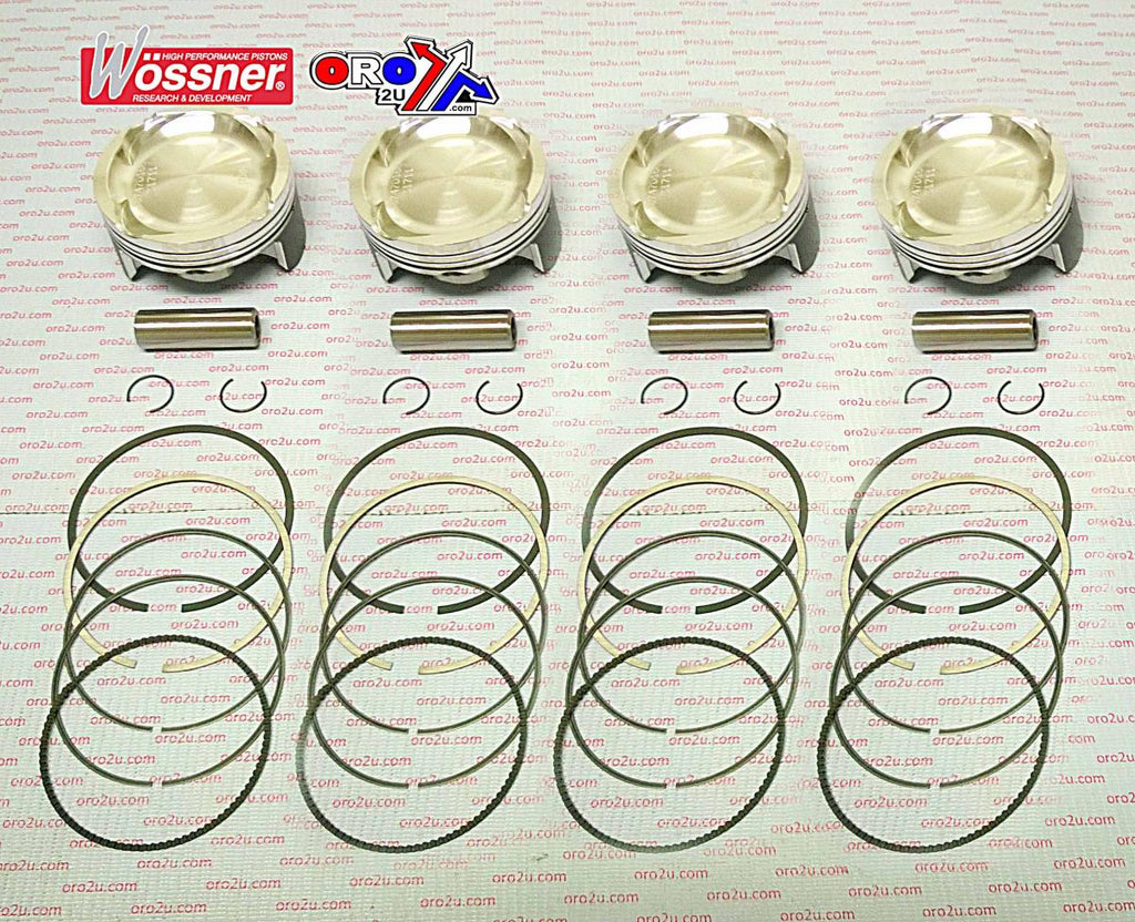 PISTON KIT/4 SUZ GSXR1000 TURB, WOSSNER K8747DA-4 73.40mm