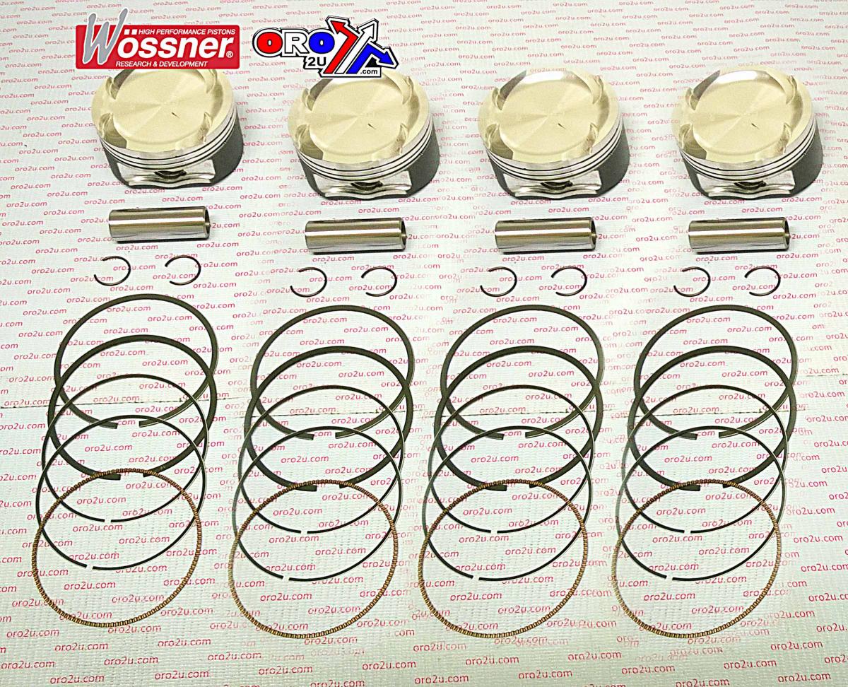 PISTON KIT/4 KAW KZ10R C TURBO, WOSSNER K8767DA-4 STD 76MM