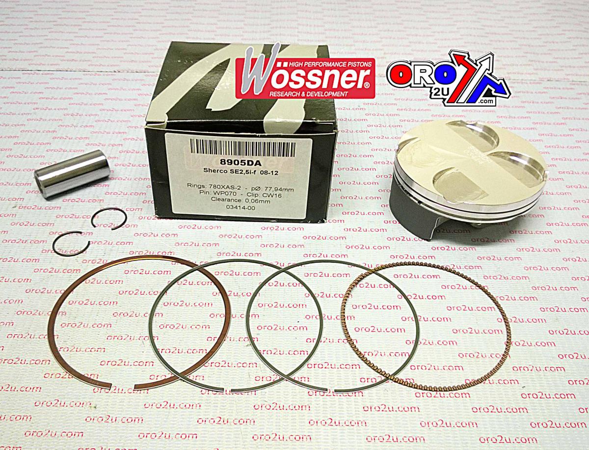 PISTON KIT SHERCO 250 78.00, WOSSNER 8905DA 4-STK SE2.5i-F