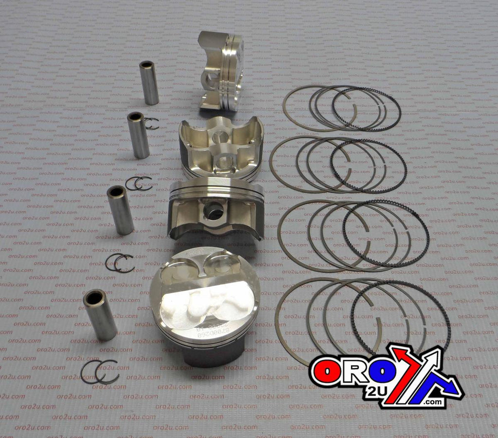 PISTON KIT SET GSXR1000 75.96, WOSSNER K8700D260-4 SUZUK, 2005-2008