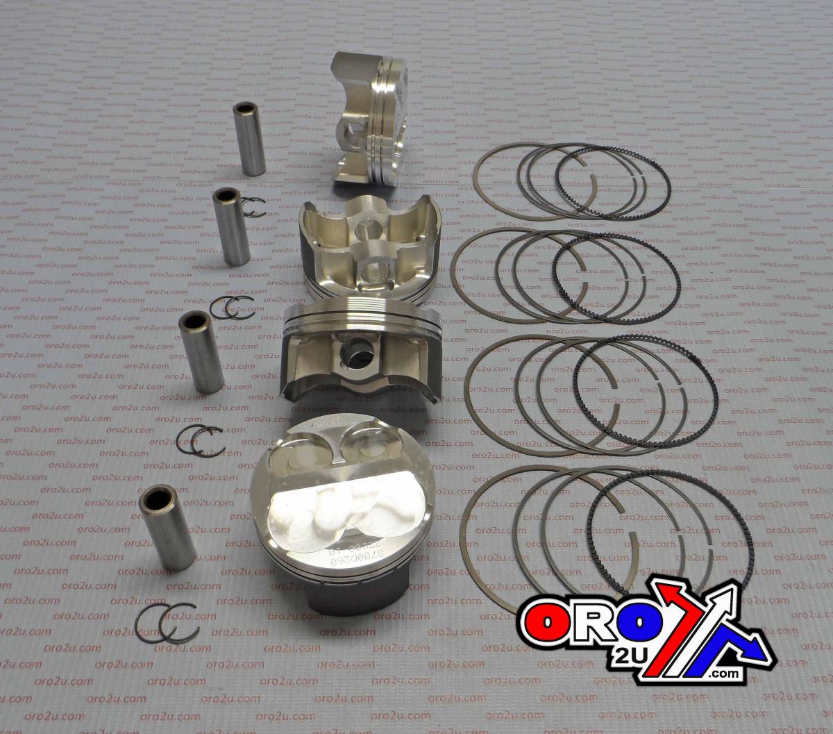 PISTON KIT SET GSXR1000 75.96, WOSSNER K8700D260-4 SUZUK, 2005-2008