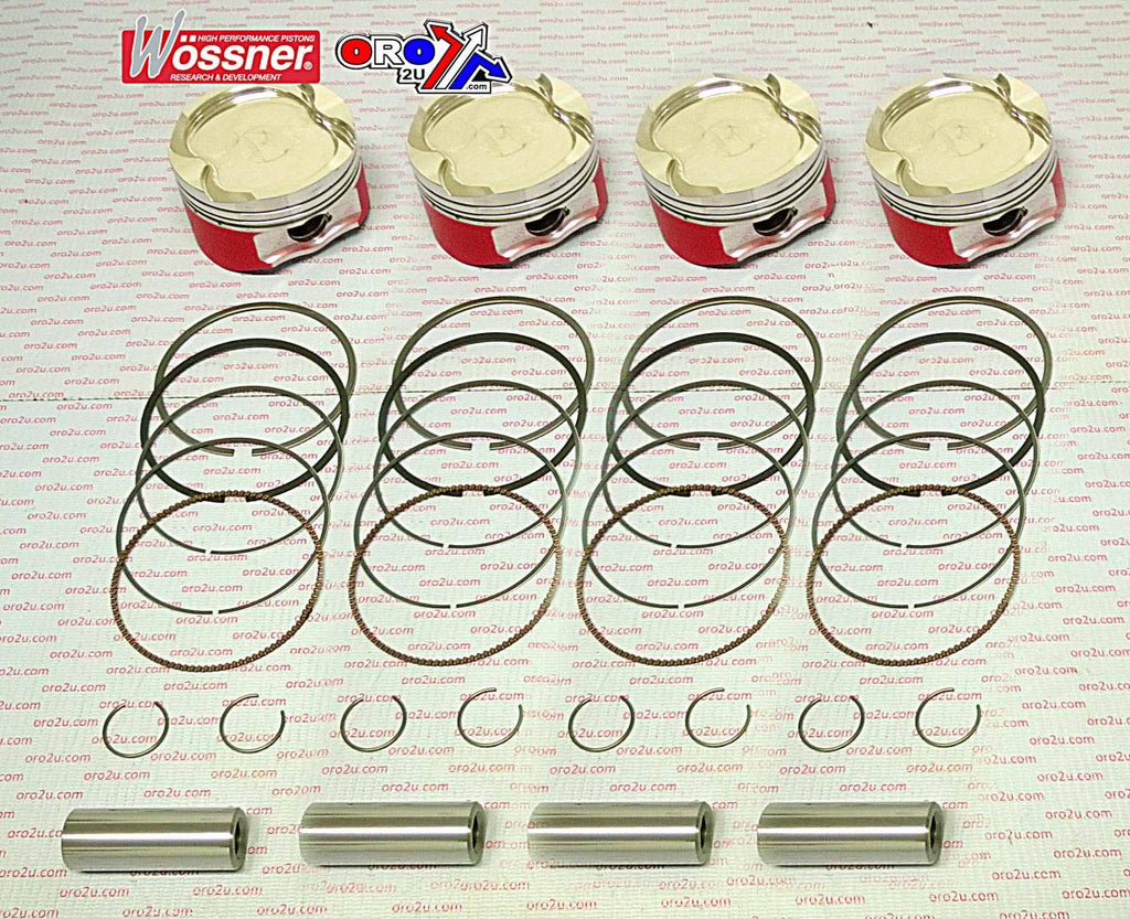 PISTON KIT SET/4 HAYABUSA 83, WOSSNER K8734D200-4 SUZUKI, 1999-2007 DISPL. 1362cc