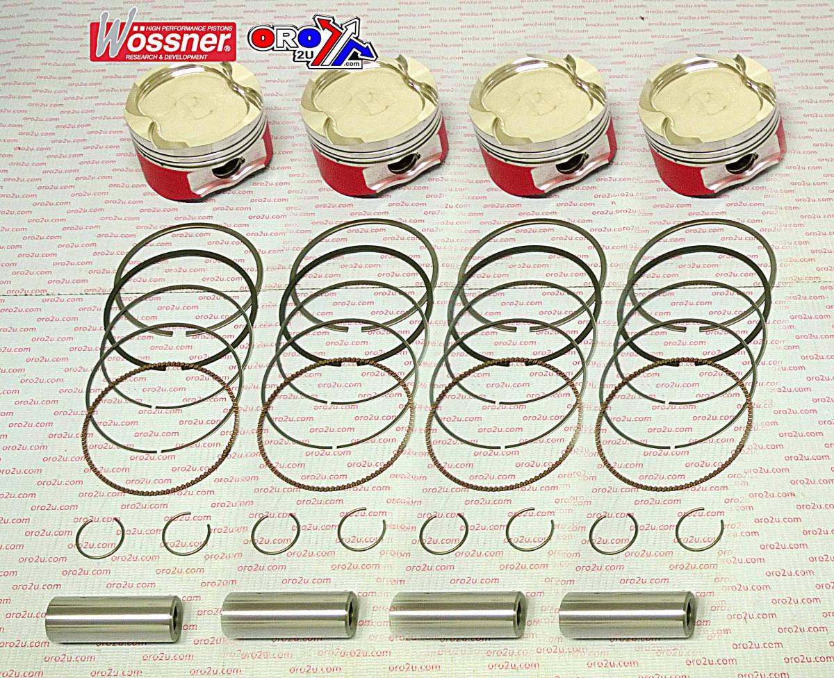 PISTON KIT SET/4 HAYABUSA 83, WOSSNER K8734D200-4 SUZUKI, 1999-2007 DISPL. 1362cc
