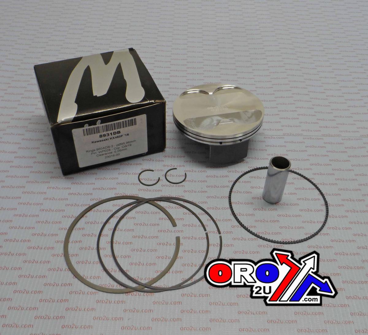 PISTON KIT KXF450 16-18 B, FORGED WOSSNER KIT 8931DB