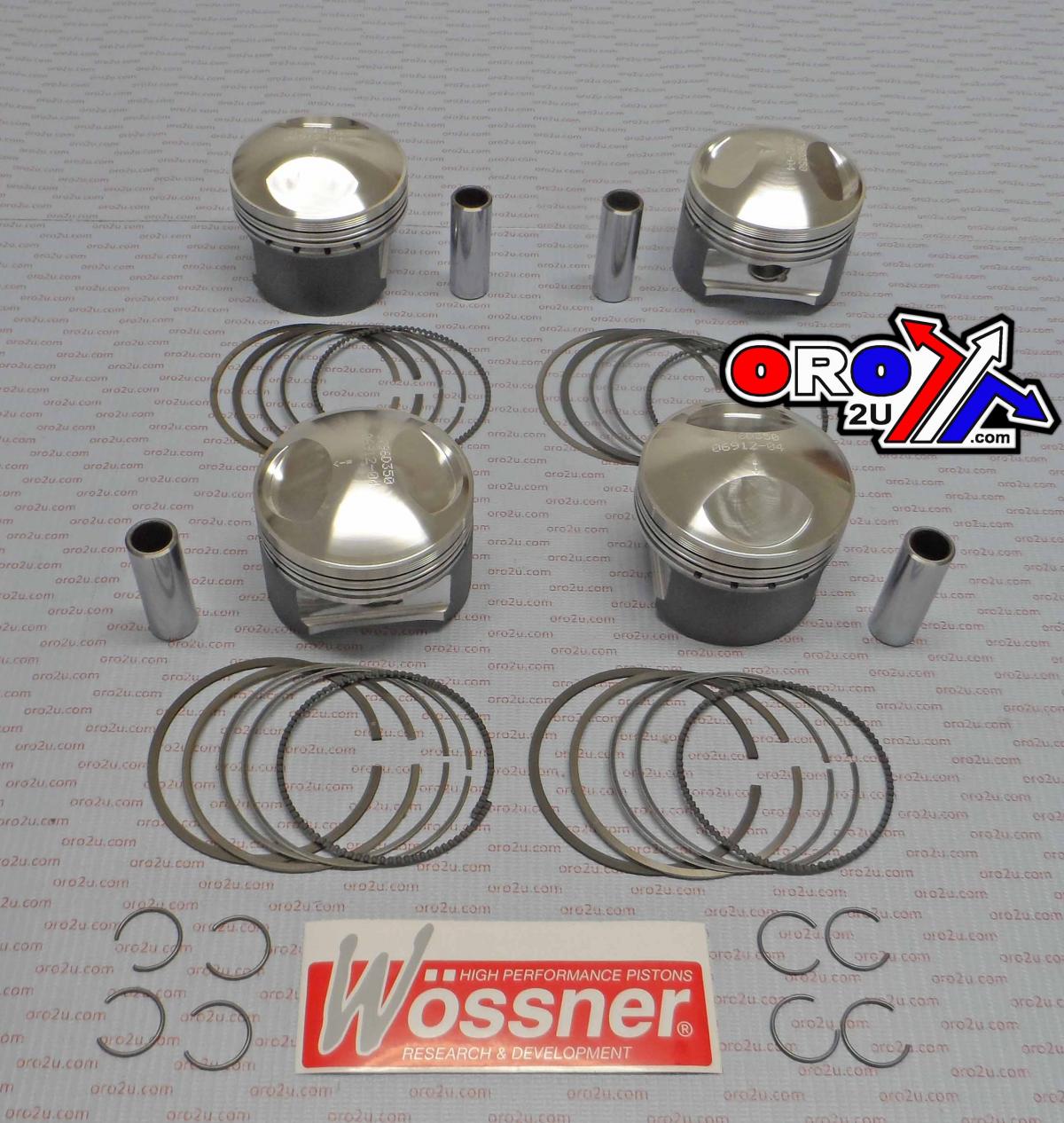PISTON KIT-4 KZ1000J,R D72.00, WOSSNER K8796D250-4 KAWASAKI