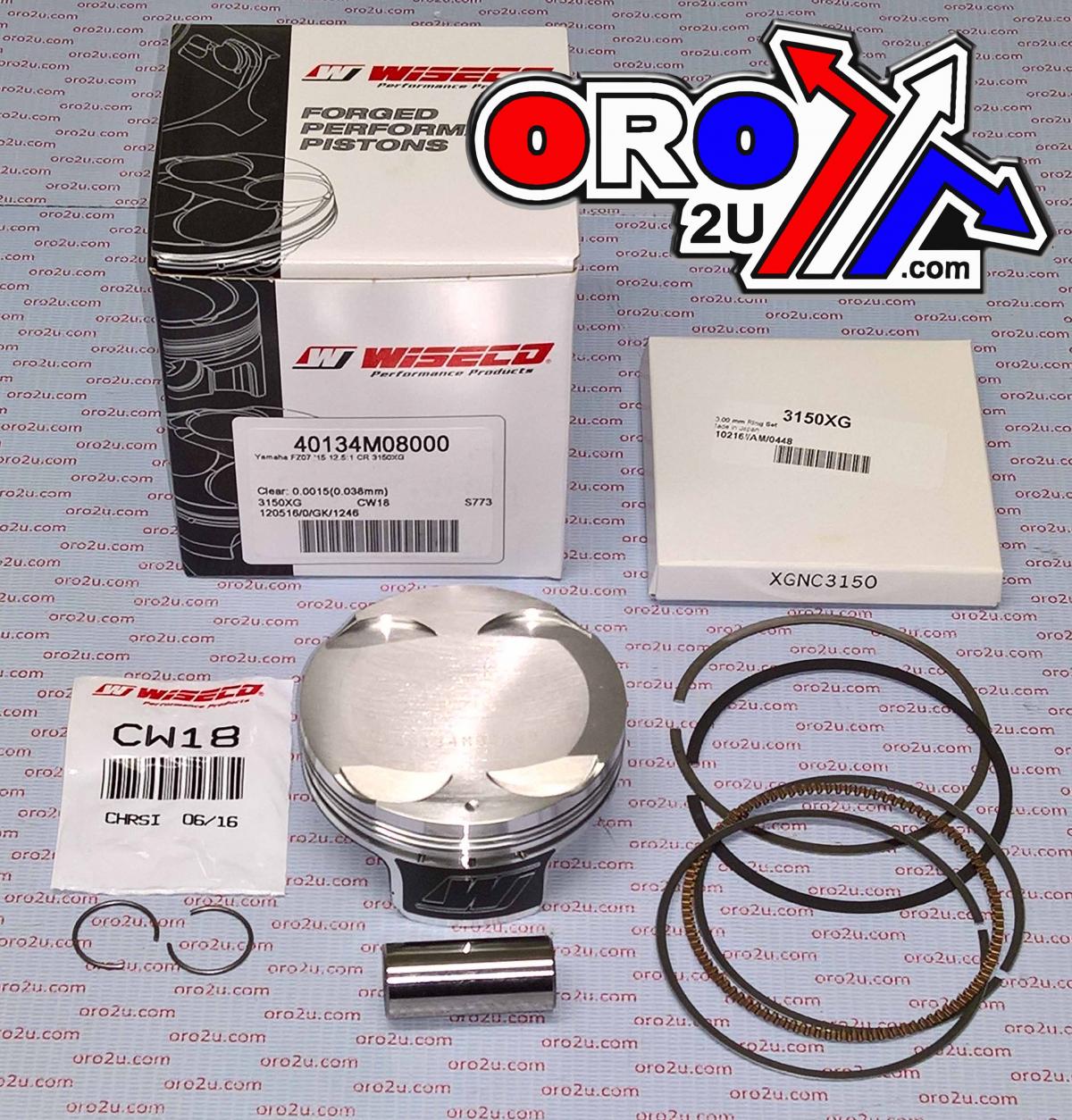 PISTON KIT YAM FZ-07 80.00mm, WISECO 40134M08000