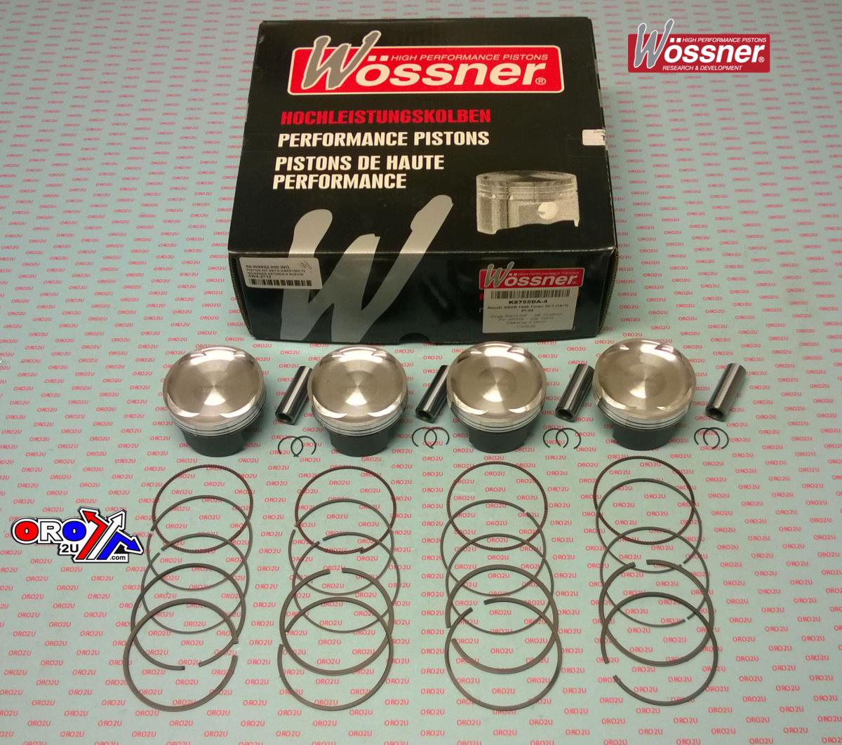 PISTON KIT Harley XR750 2-RING, WOSSNER K8680DA-2 80.32mm, Davidson XR750 977cc