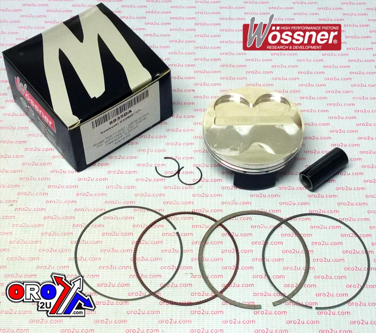 PISTON KIT KXF250 2017 77mm A, WOSSNER 8935DA HC 14.5:1 13001-0793
