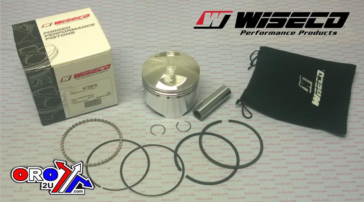 PISTON KIT HARLEY 3.497 EACH, WISECO 4729PS DAVIDSON, Compression ratio: 7:1 Domed