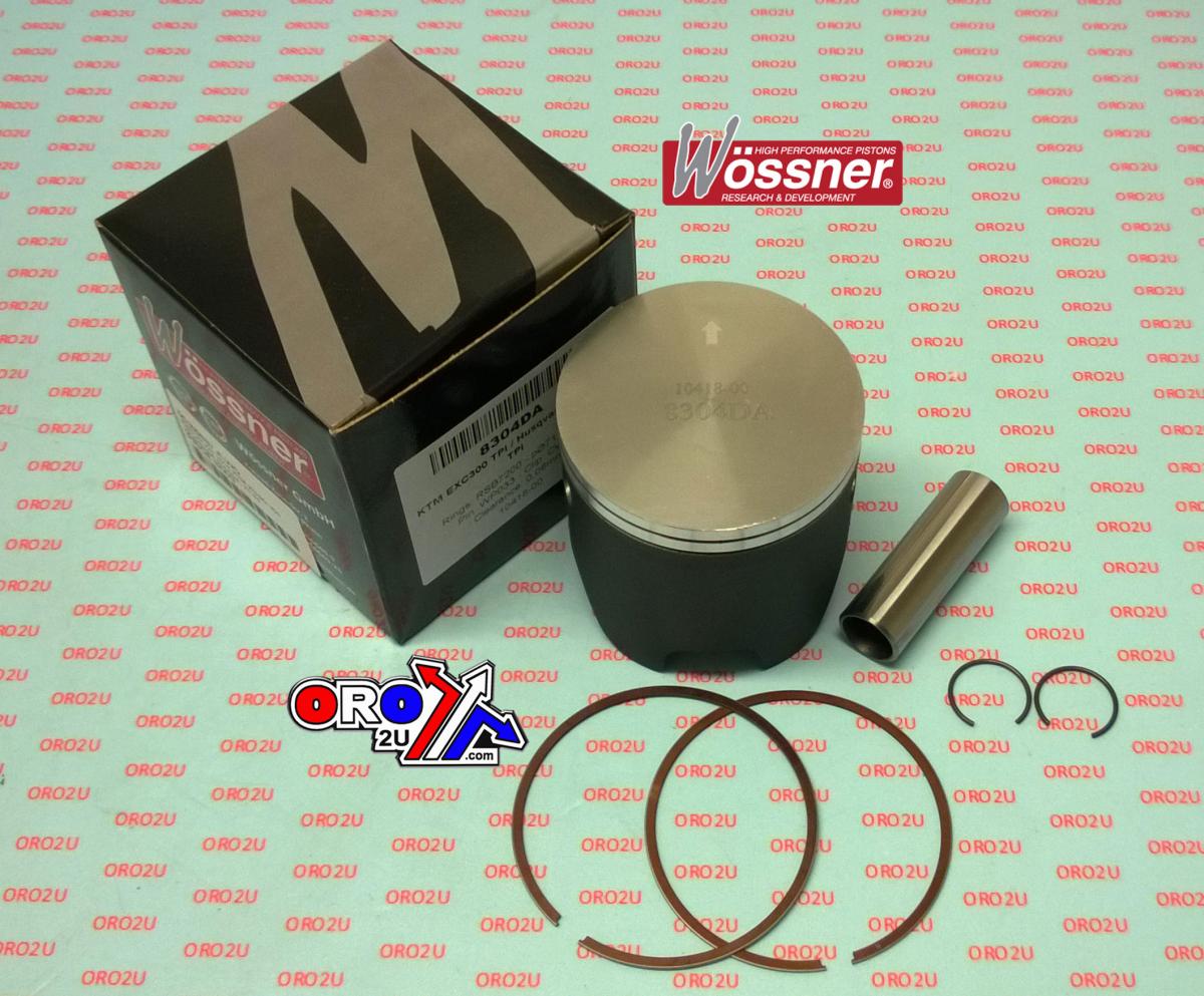 PISTON KIT 18-19 KTM HUSQ 300, WOSSNER 8327DB, 71.95, EXC TC 300