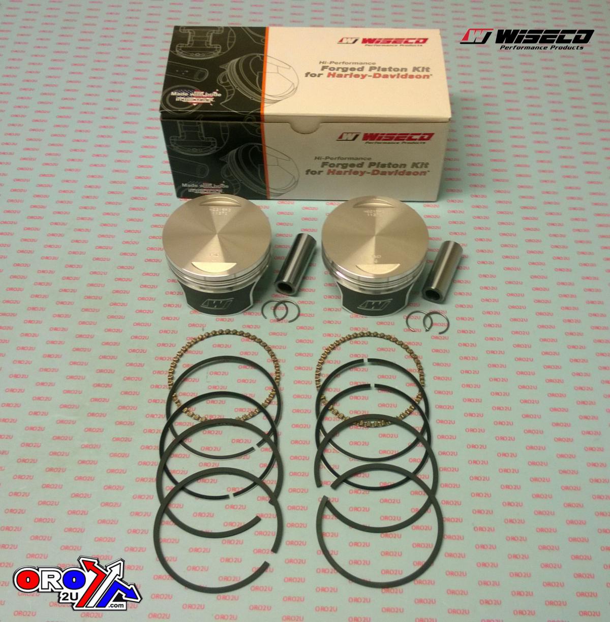 Wiseco Tracker Series Kit HD, WISECO WK0215P2, 1340 EVO Flat Top 8.5.:1 CR 3.4955