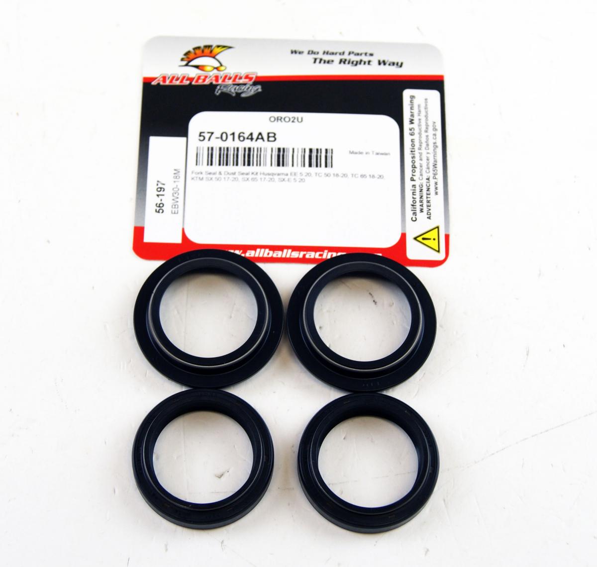 SEAL WIPER SET ALLBALLS, ALLBALLS 56-197