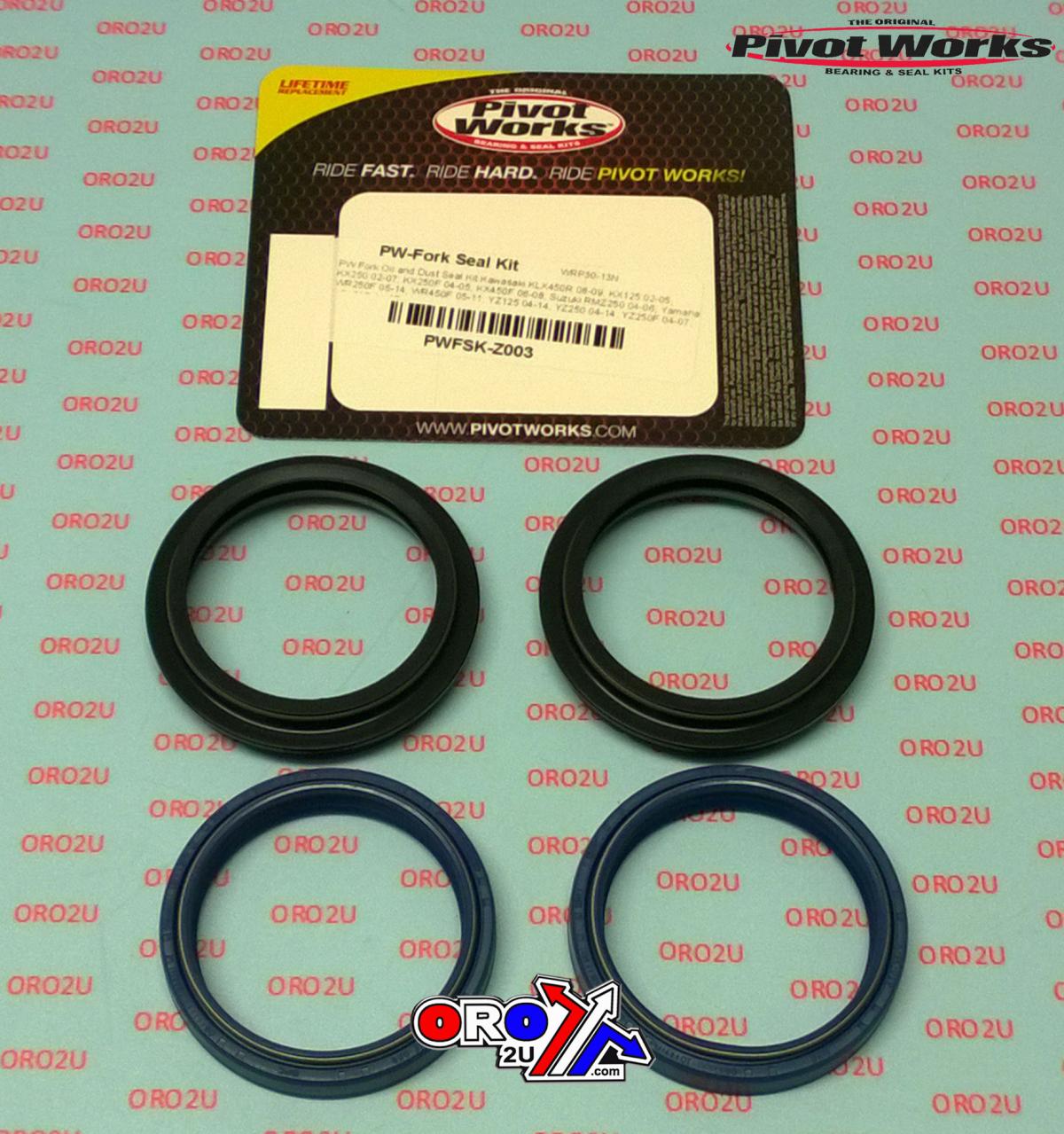 SEAL & WIPER SET/4 48x58mm, PIVOTWORKS PWFSK-Z003 FORK SEAL KIT