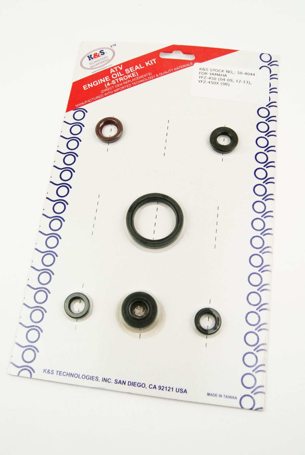 OIL SEAL SET 04-08 YFZ450, K&S 50-4044