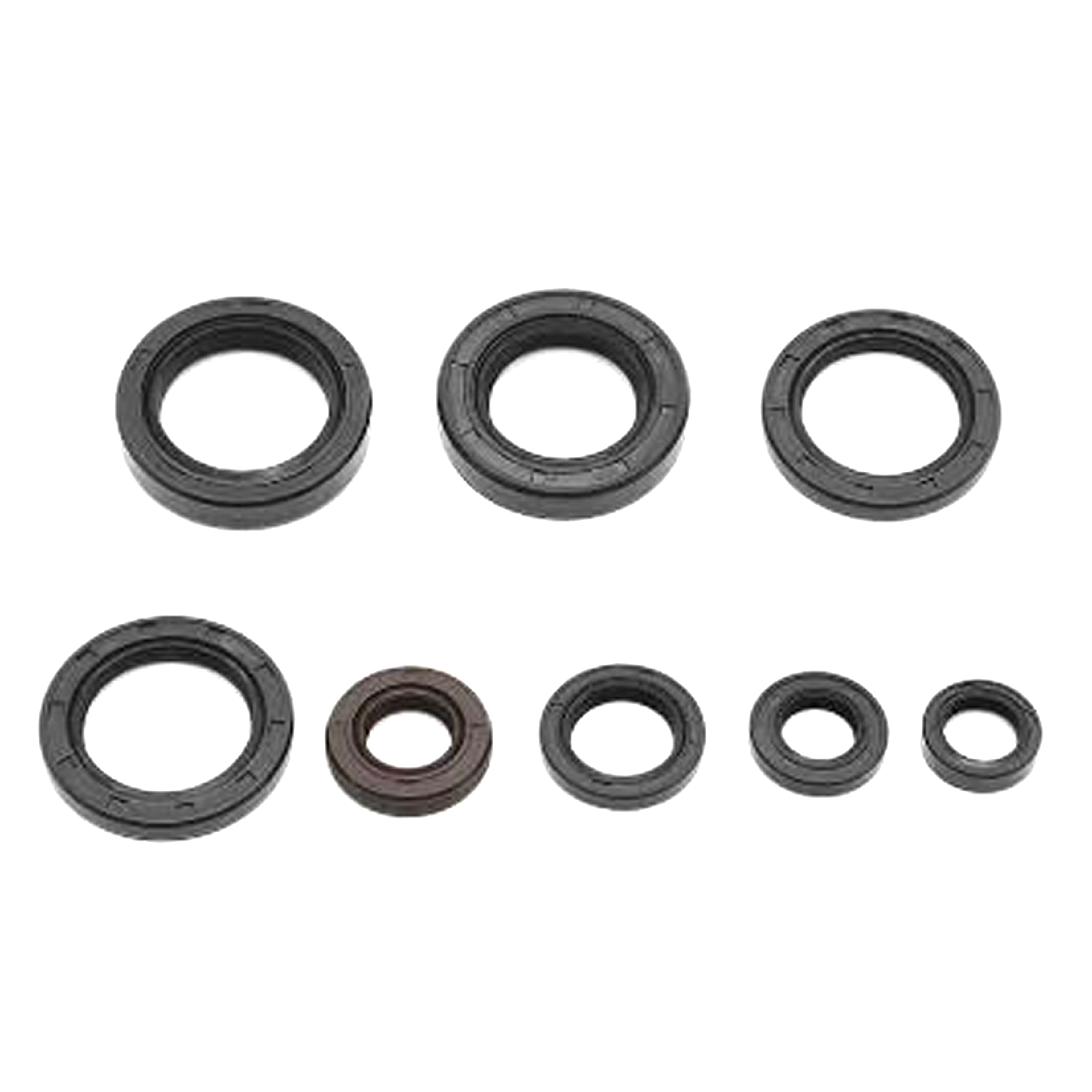 ENGINE OIL SEAL SET 74-83 YAMAHA DT MX YZ IT 100-175 25x40x8 28x40x8 26x38x5 12x21x4 12x18x5 17x25x4 14x25x5